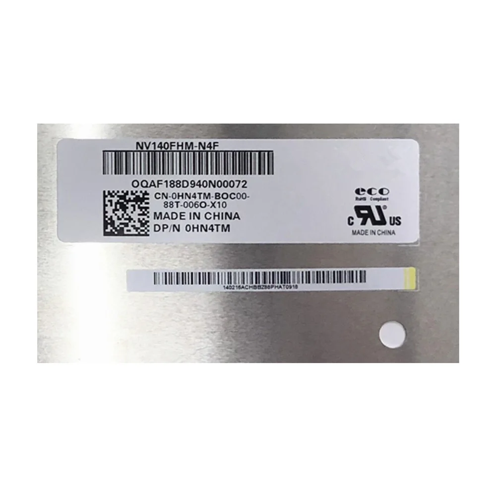 NV140FHM-N4F DP/N 0HN4TM NV140FHM N4F for BOE Panel Brand 1920*1080 IPS Matte 14.0" LCD Matrix Contrast Ratio 700:1 Normal Black on. NV140FHM-N4F DP/N 0HN4TM NV140FHM N4F для панели BOE Бренд 1920 * 1080 IPS Матовый 14,0" ЖК-матрица Контрастност