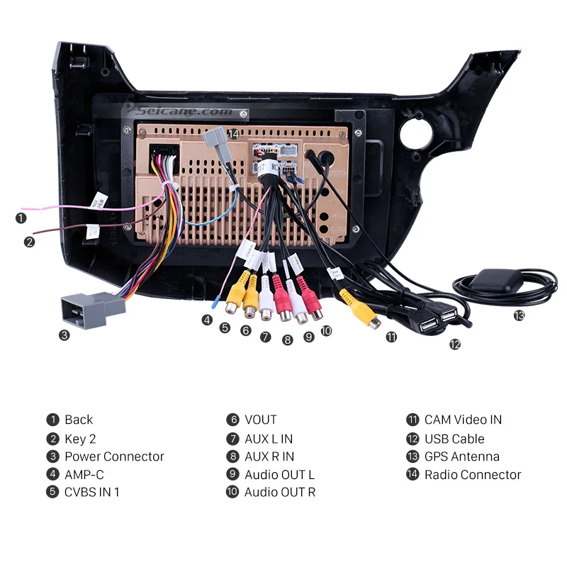Автомагнитола Seicane DSP QLED 2Din Android 10 0 GPS для HONDA FIT JAZZ 2007-2013 мультимедийный плеер Wifi 4G RDS