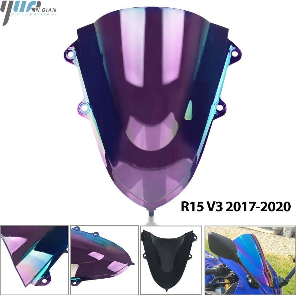 R15 V3 2017 2020 мотоцикл Спорт лобовое стекло Дефлектор козырек Viser для YAMAHA YZF YZFR15 v3.0 2018
