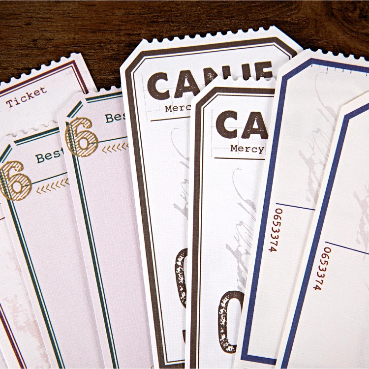 

8packs/LOT travel notes series relief process basic retro postmark paper plan book message memo pad