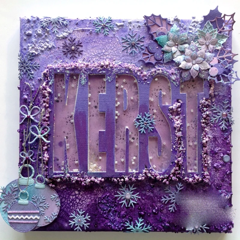 

Metal Cutting Dies cut die Christmas KERST letter Scrapbook paper craft knife mould blade punch stencils dies