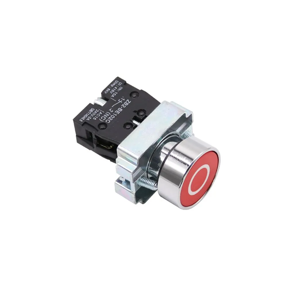 XB2-BA4342C Momentary Red Flush Push button Switches With Symbol logo 1N/C Spring Return mounting dia 22mmXB2-BA4322C | Строительство и