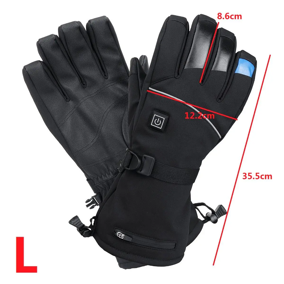 

New Motorcycle Gloves Waterproof Heated Moto Touch Screen USB Charging Motorbike Racing Riding Gloves Winter Warm