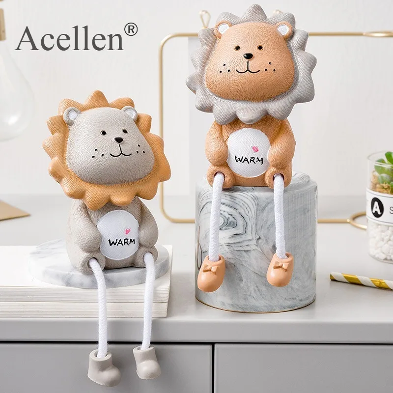 Скандинавский стиль каучуковая подвесная кукла в виде животного скульптура