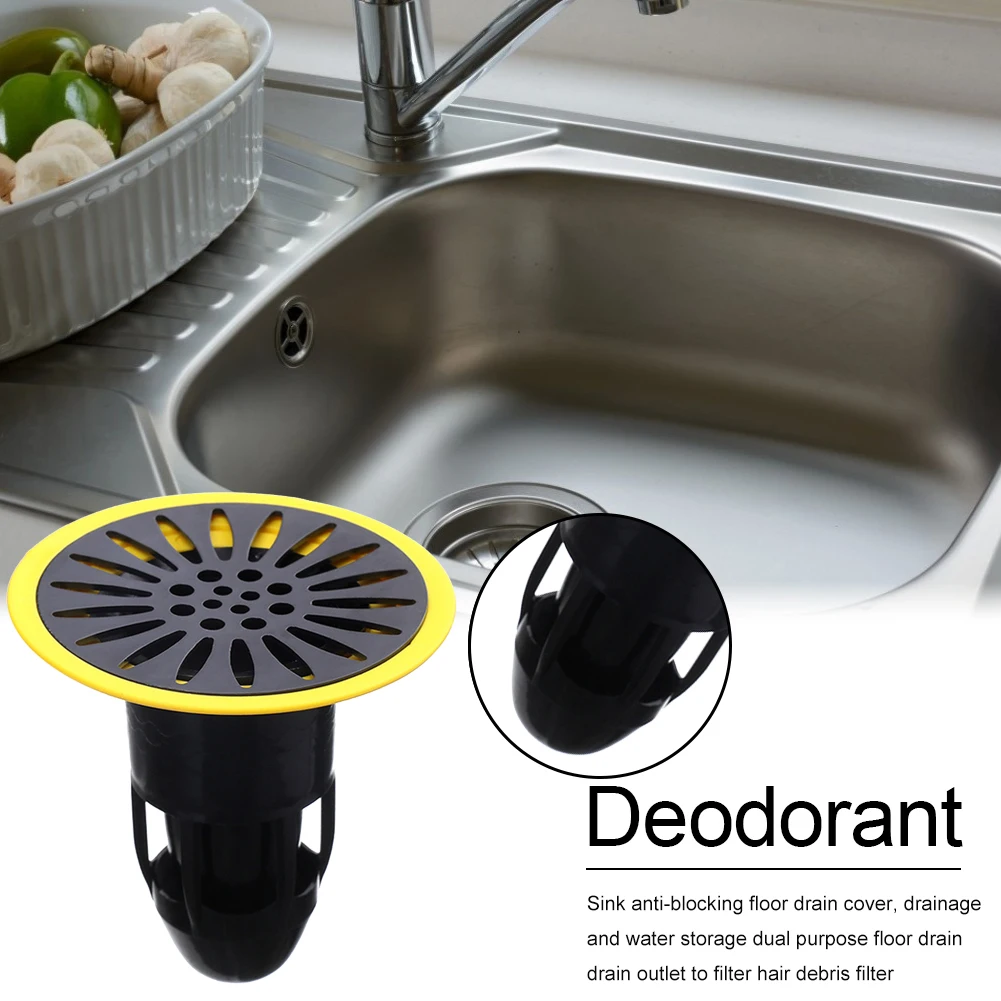 

Drain Bathroom Toilet Strainer Drain Bathroom Floor Strainer Cover Plug Trap Anti-odor Sink Drain Filter Deodorant