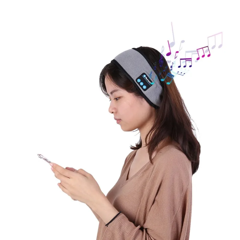 EDAL беспроводные наушники Bluetooth зимняя теплая шапка с наушниками Беспроводная связка музыкальная повязка на голову спортивные колпачки для гарнитуры