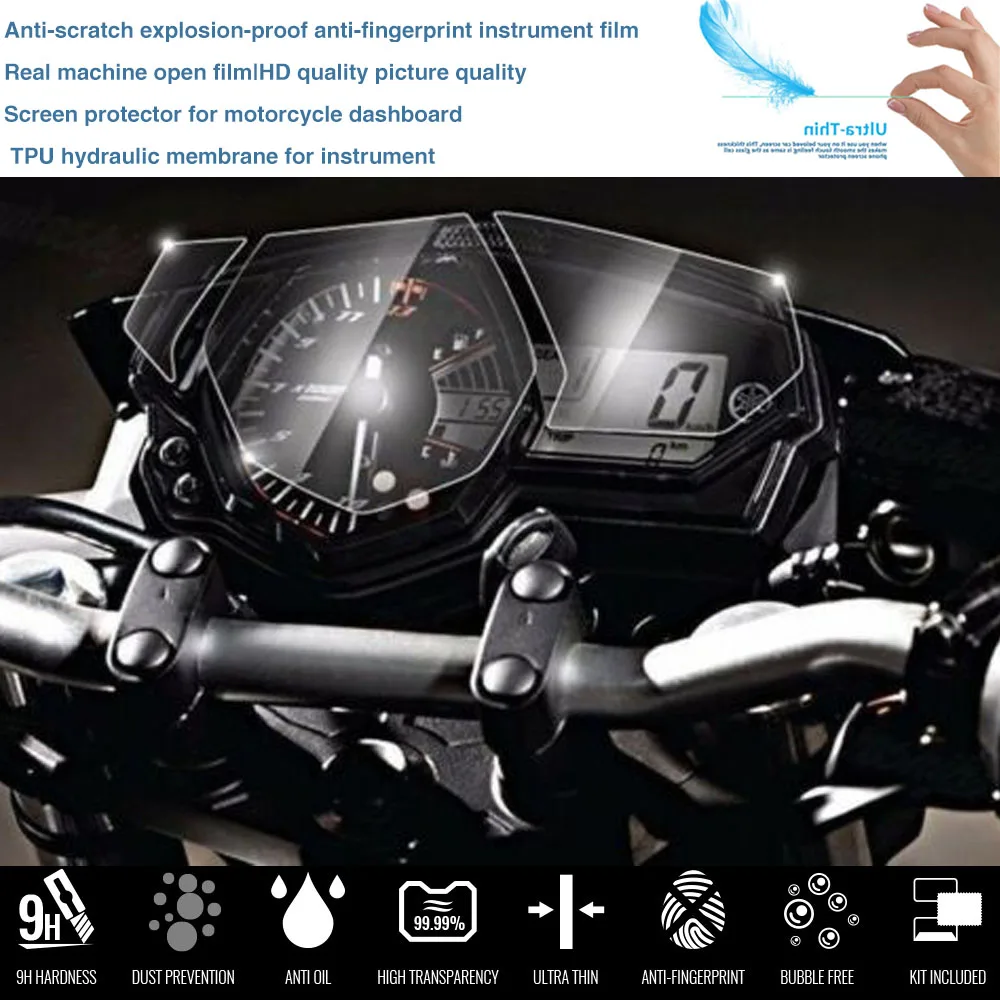 Аксессуары для мотоциклов YAMAHA YZFR3 YZF-R3 MT03 2015 2016 2017 2018 защитная пленка от царапин |