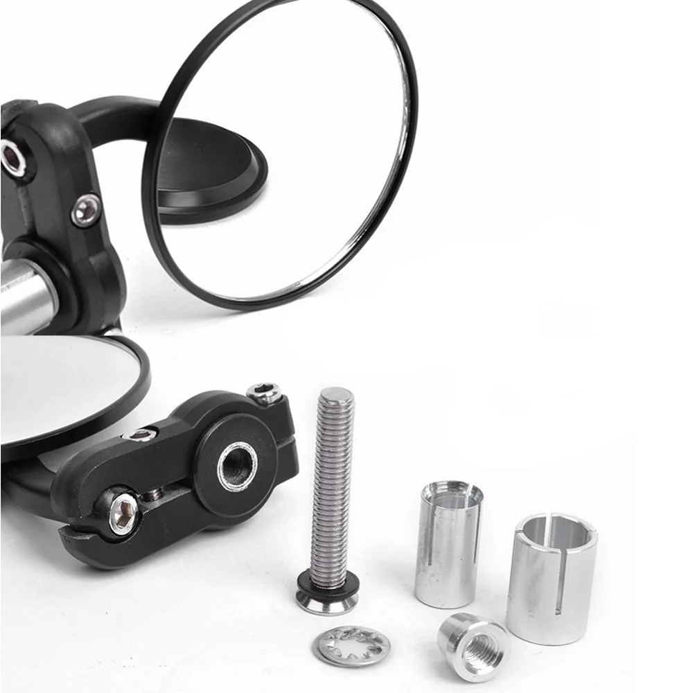 Зеркало черное универсальное мотоциклетное 3 дюйма круглое 7/8 для бара и кафе |