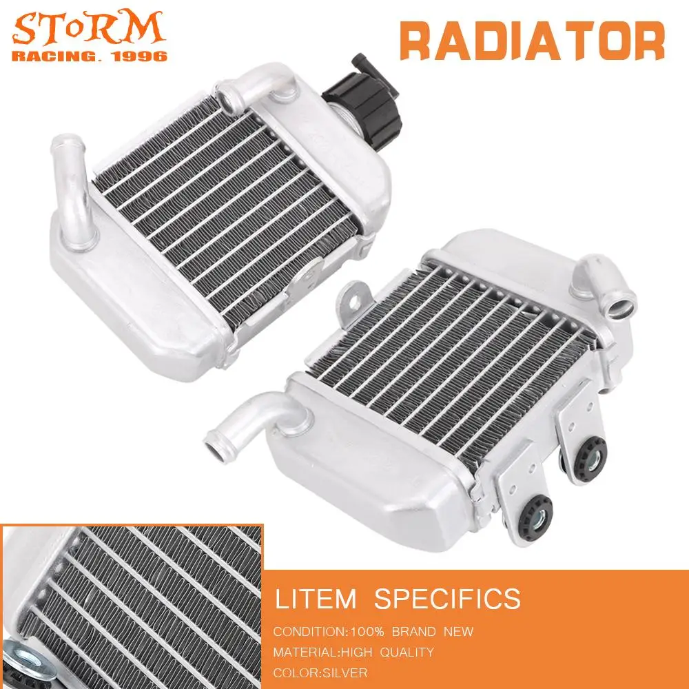

Motorcycle Water Tank Alloy Kit Small Radiator For KTM 50SX 50SX SX 50 2003-2005 2006-2007 2008 Dirt bike Motorcross