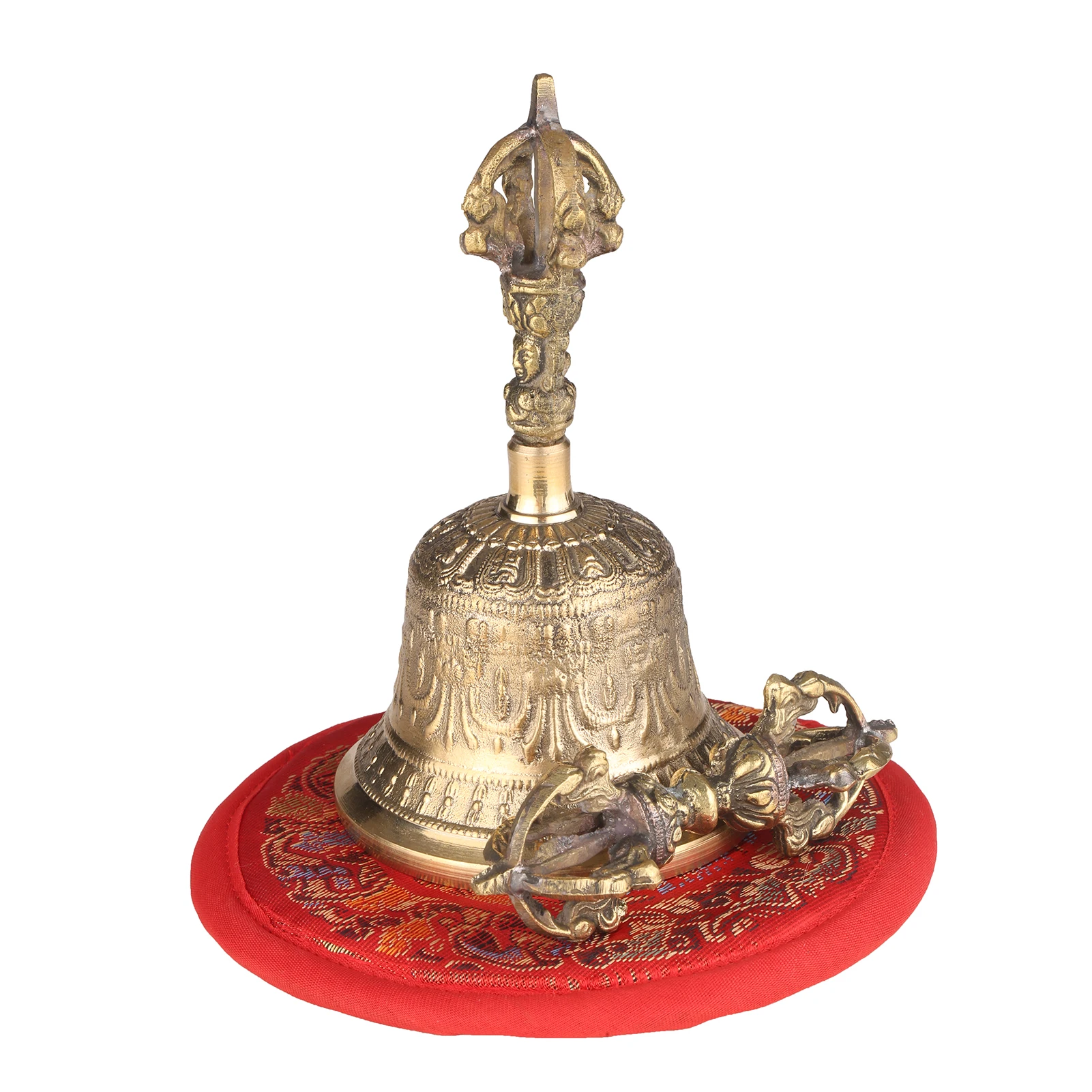 

Тибетский буддийский колокольчик, бронзовый колокольчик с набивкой Ваджра для медитации и молитвы