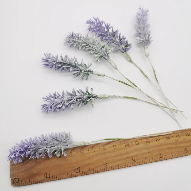 6 шт. искусственные цветы лаванды ручной работы рождественское свадебное