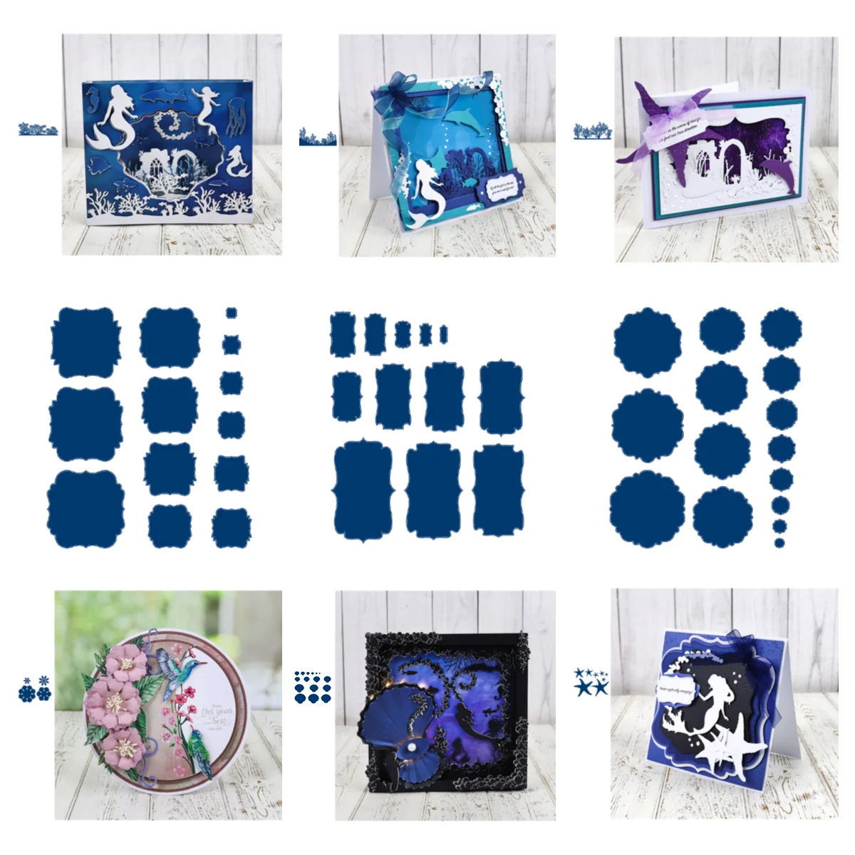 

2021 Greeting Card Decoration Deep Sea Series Dream Metal Cutting Die Scrapbooking DIY Decoration Craft Make Albums