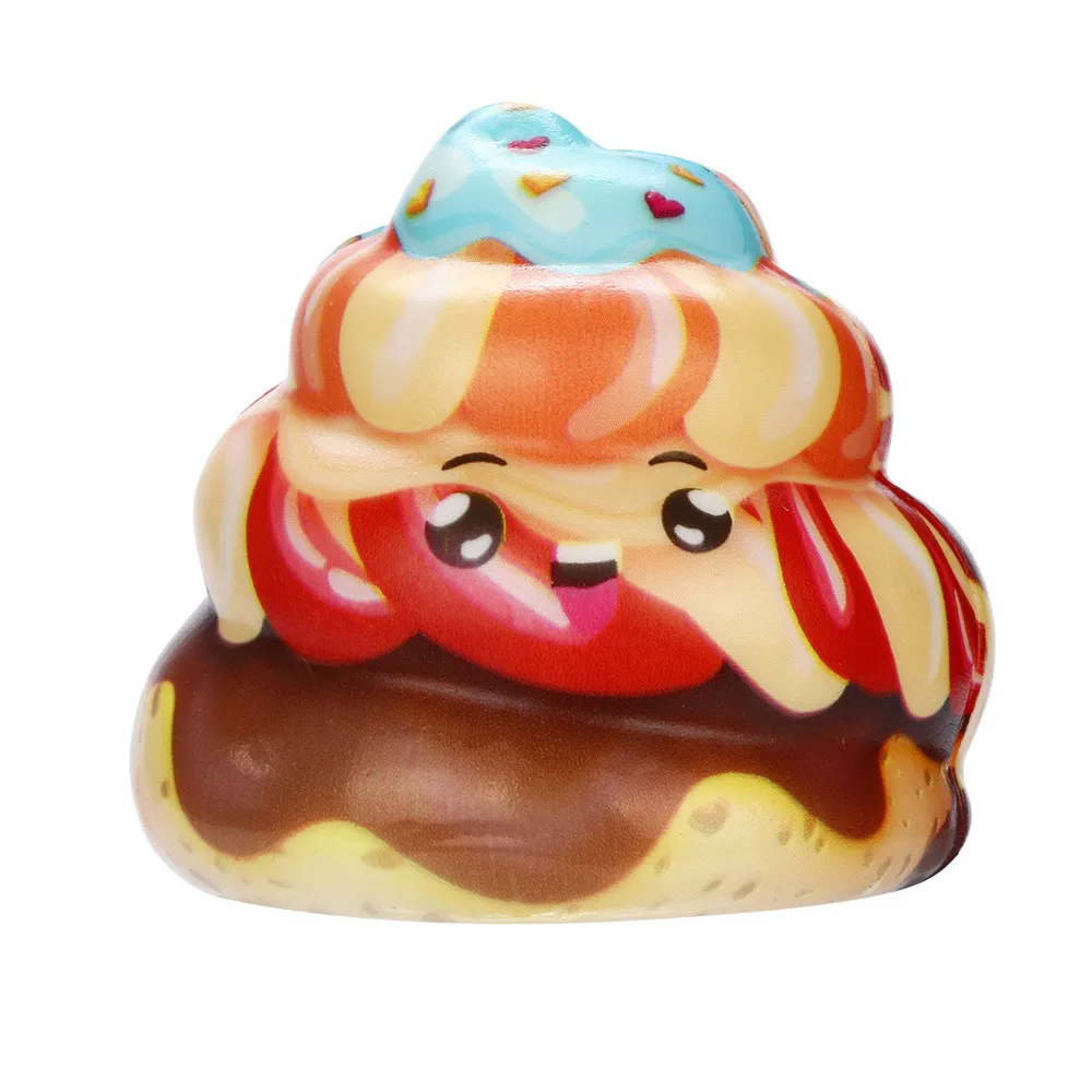 B Squishies Kawaii крем торт Poo медленно поднимающийся крем Ароматические игрушки для снятия стресса мягкие Спиннер Непоседа Анти Стресс милый skvishi - Цвет: B