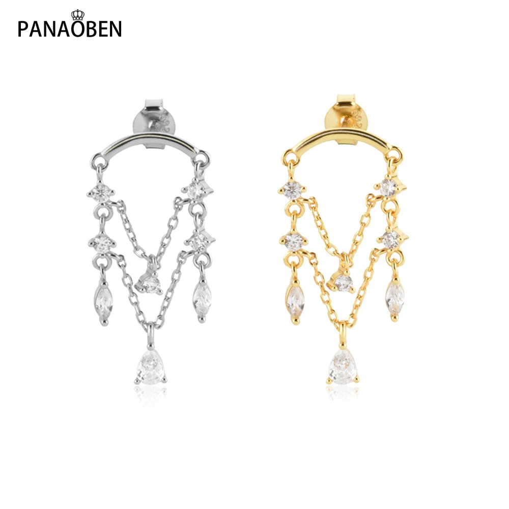 

Серьги-гвоздики из серебра 925 пробы с фианитами