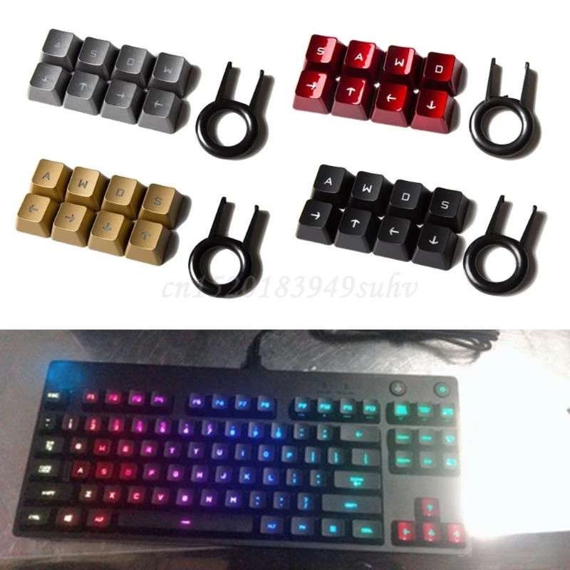 Колпачки для клавиш с подсветкой WASD и Arrow logitech G910 G810 G310 механическая клавиатура