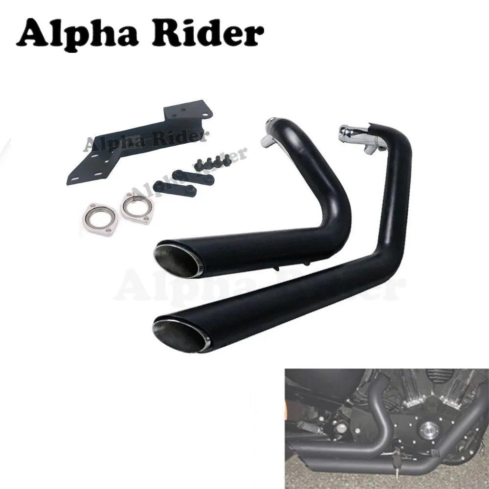 Для Harley Sportster Iron XL883/1200 C N L 04-13 короткие снимки шахматные выхлопные трубы системы XL1200 XL 883 2004 2012 2013