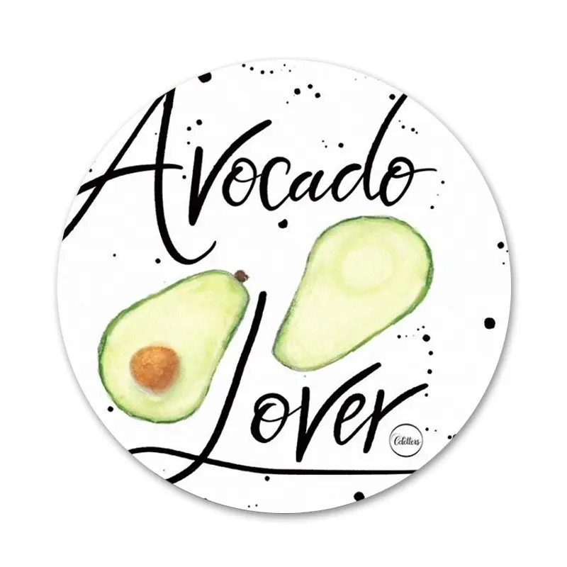Милые Мультяшные фрукты авокадо значки сделай сам украшения броши металлические