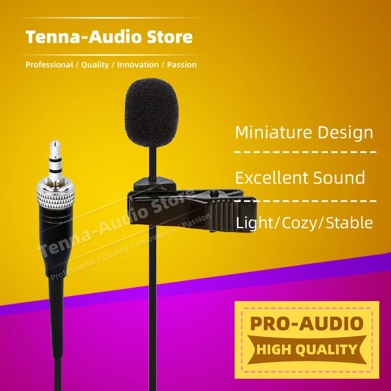 Нагрудный микрофон с зажимом для галстука петличный беспроводной системы SENNHEISER