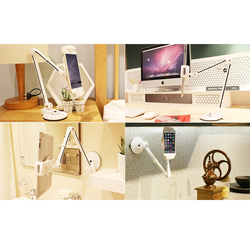 

Flexible Long Arm Tablet Stand Desk Glass Sucker Phone Holder for IPad Air Pro 12.9 11 10.5 HUAWEI Samsung Xiaomi Tablets PC