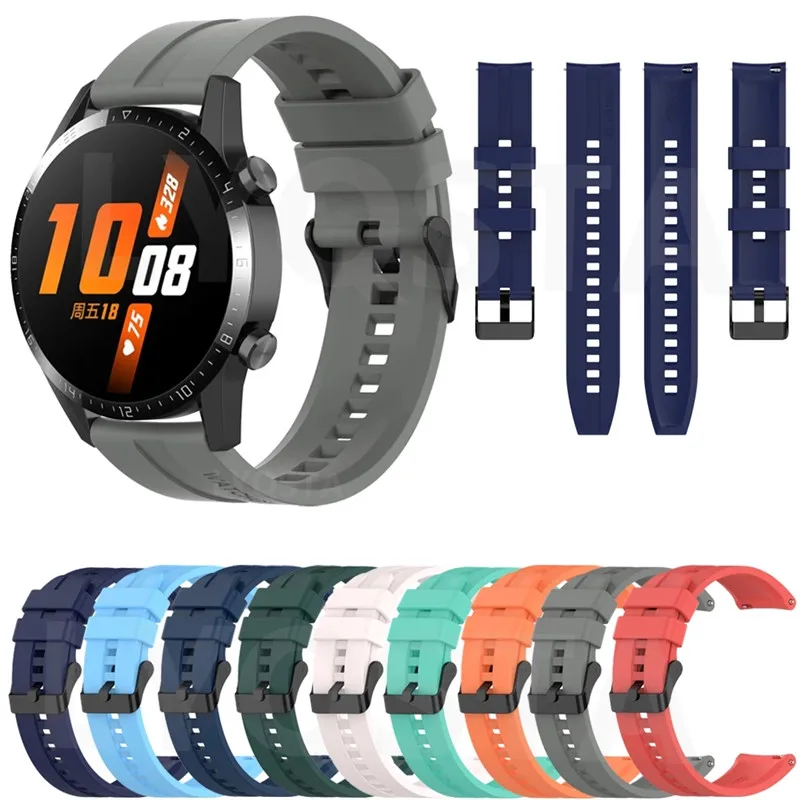

Сменный ремешок для часов Huawei Watch GT/GT2/GT2e, спортивный браслет для наручных часов Huawei GT2 46 42/GT46