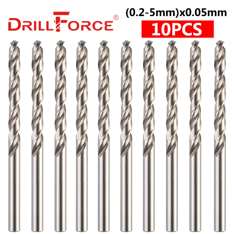 

DRILLFORCE Спиральные сверла HSS M2 0,2-5 мм