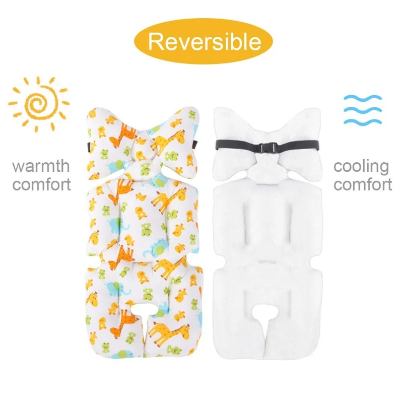 

Baby Pushchair Seat Liners Universal Stroller Cotton Pad Warm Mat Sleeping Mattress Infant Pram Head Support Pillow