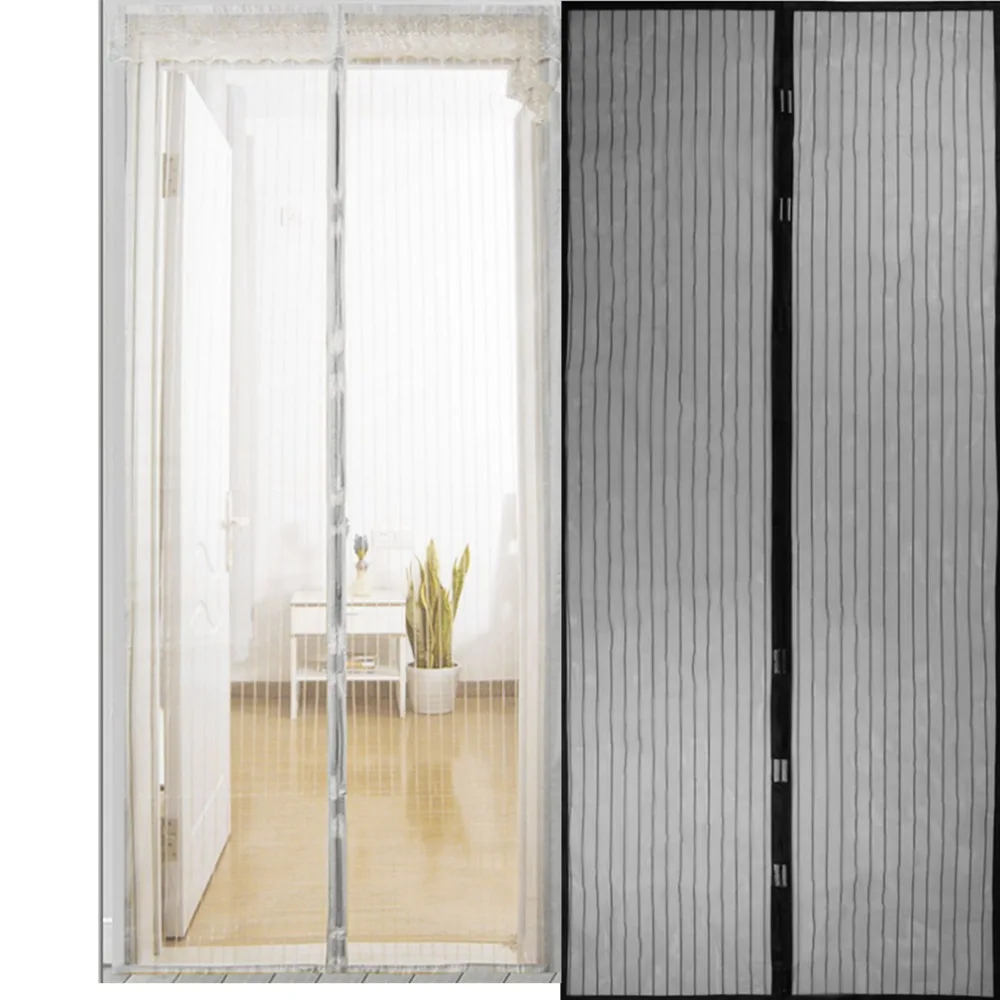 Hot Summer Anti Mosquito Insect Fly Bug Curtains Magnetic Net Mesh Automatic Closing Door Screen Kitchen Curtain