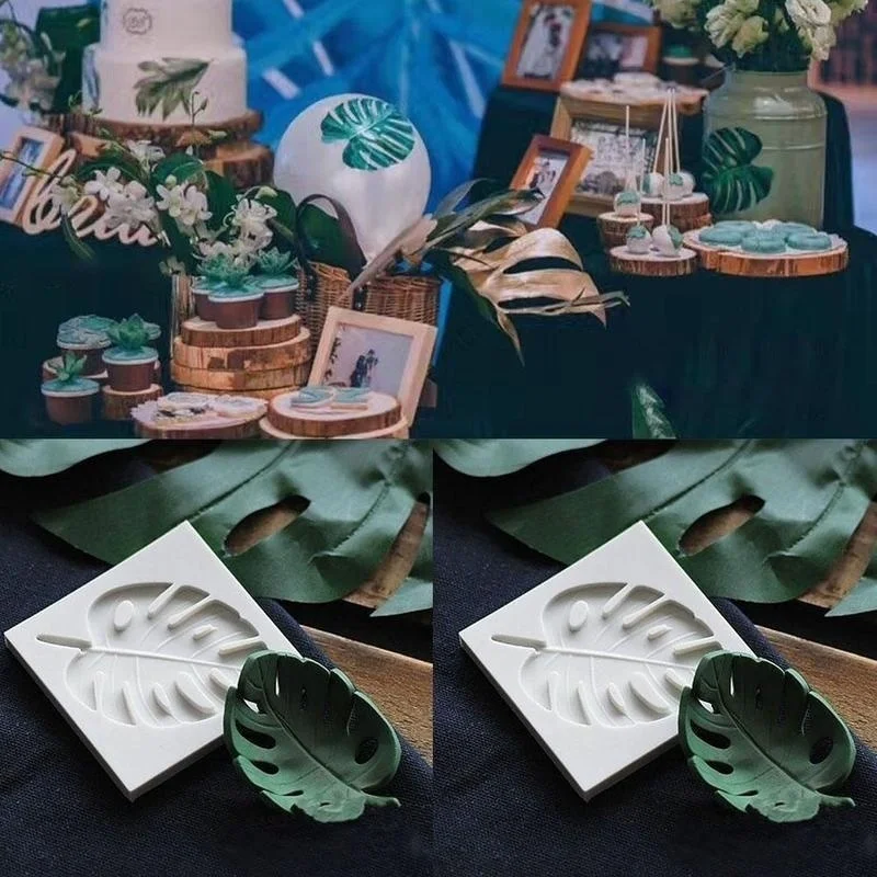 1PCS Leaf Silicone Mold Fondant Cake Decorating Molds Leaves Shaped Stencil Polymer Clay Tools | Дом и сад