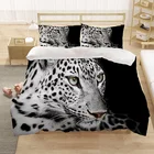 Роскошный комплект постельного белья с изображением животных гепарда Тигра для детей 3D комплекты пододеяльников стеганый домашний текстиль Королевский двойной полный одноразмерный дропшиппинг