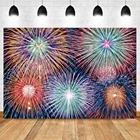 Laeacco Виниловый фон для студийной фотосъемки с новогодними цветными фейерверками для празднования вечеринки портрета