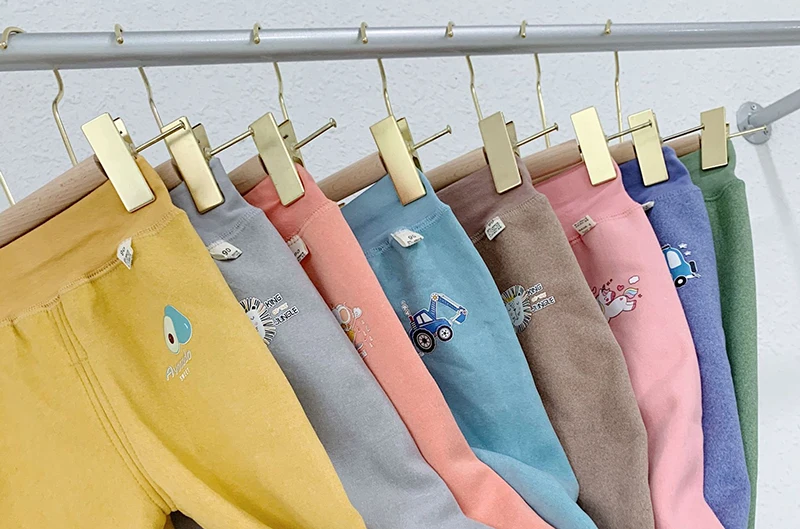 Новые детские теплые брюки для мальчиков и девочек плюс бархатная утепленная