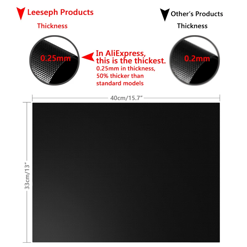 Набор ковриков для гриля и барбекю 0 25 мм антипригарные коврики выпечки 100%
