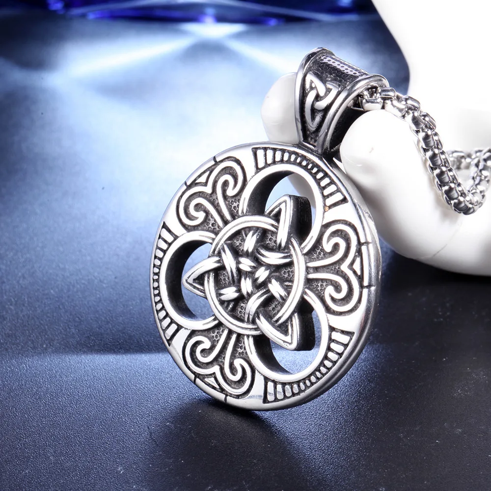 Мужское ожерелье из нержавеющей стали скандинавский Викинг винтажное