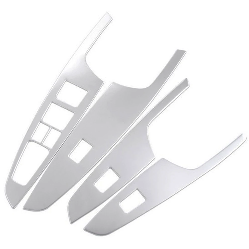 4 шт./компл. украшение интерьера автомобиля из нержавеющей стали крышка