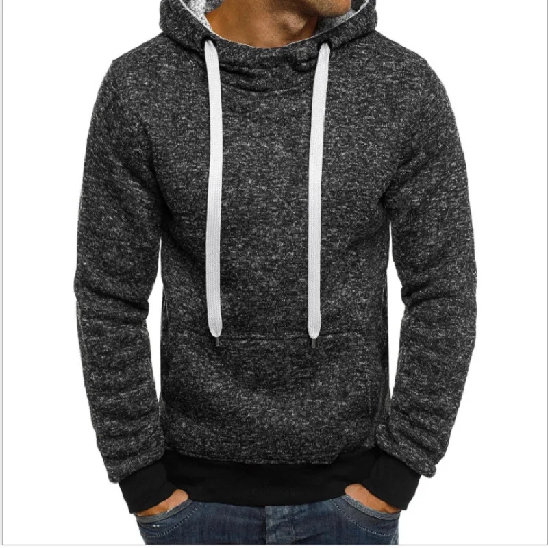 

ZOGAA Men's Hooded Sweater Youth Hedging Hot Style Trendy Hoodie Men Fashion Casual Large Size Solid All-match New Basic Simple