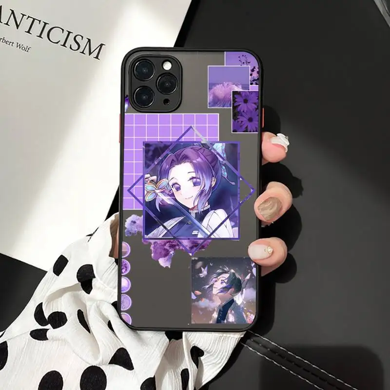 

Kamado Nezuko Kimetsu Phone Case For iphone 12 11 7 8 plus mini x xs xr pro max matte transparent cover