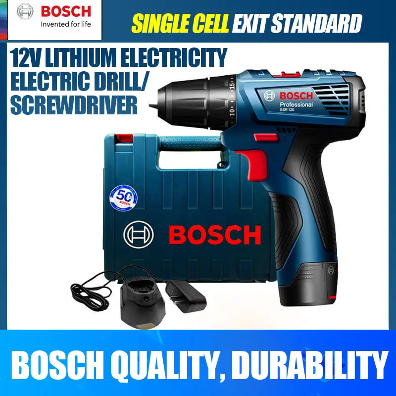Bosch GSR 120-Li ручная дрель 12V литиевая дрель бытовой Мощность инструмент Отвертка - Цвет: GSR120-LI(1 Battery)