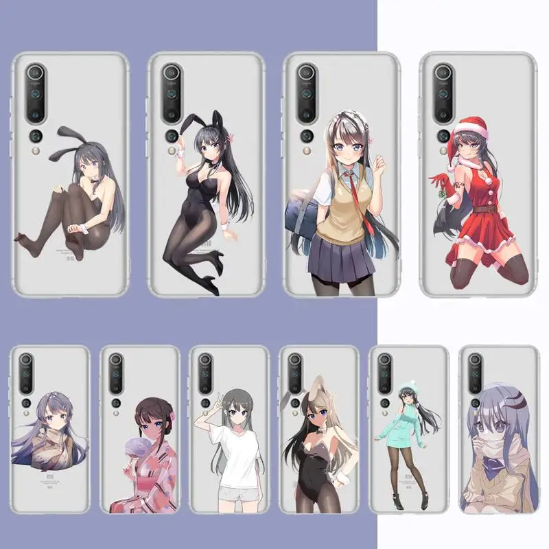 

Yinuoda Sakurajima Mai Phone Case For Redmi Note 5 7 8 9 10 A K20 pro max lite for Xiaomi 10pro 10T