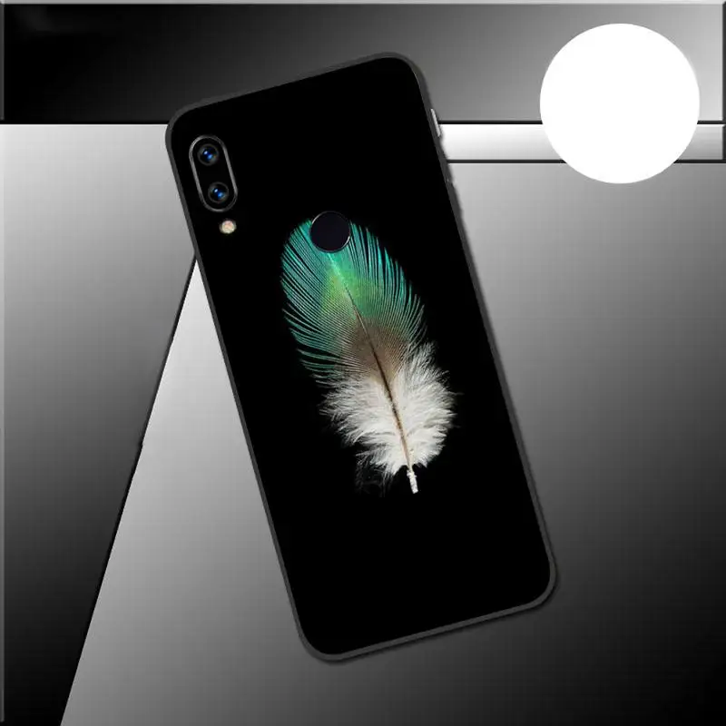 

Fashion Feather Phone Case For Xiaomi Redmi 7 9t a3 9se k20 mi8 max3 lite 9 note 8 9s 10 pro