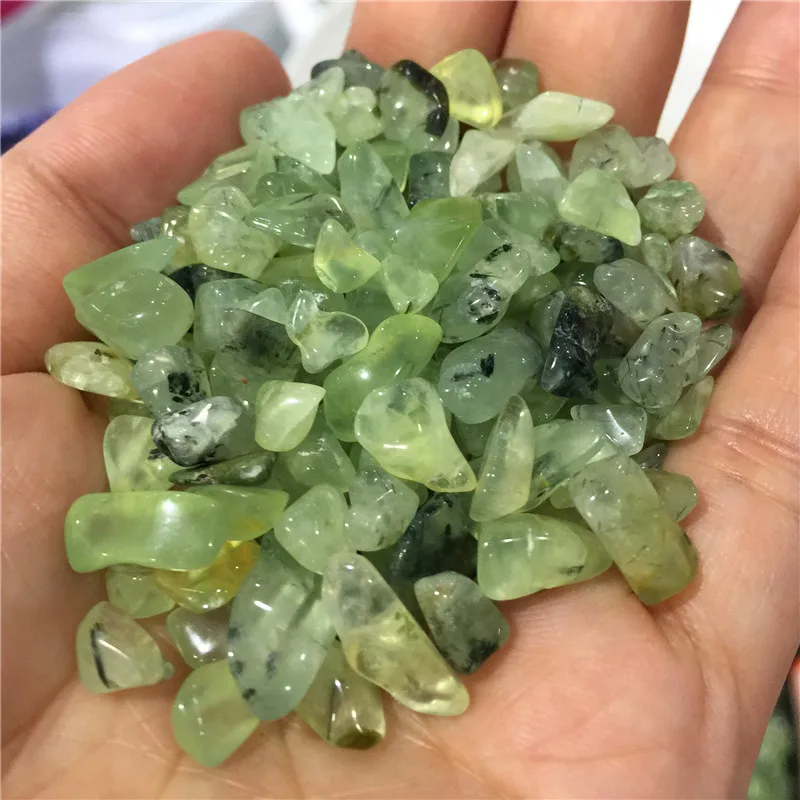 100 г натуральный камень Prehnite Кристалл Камень россыпью Зеленый целебные образцы