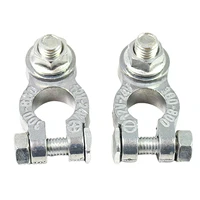2 pcs tin plated brass battery connectors replacement auto car battery terminals clamp electric positive negative cargo type