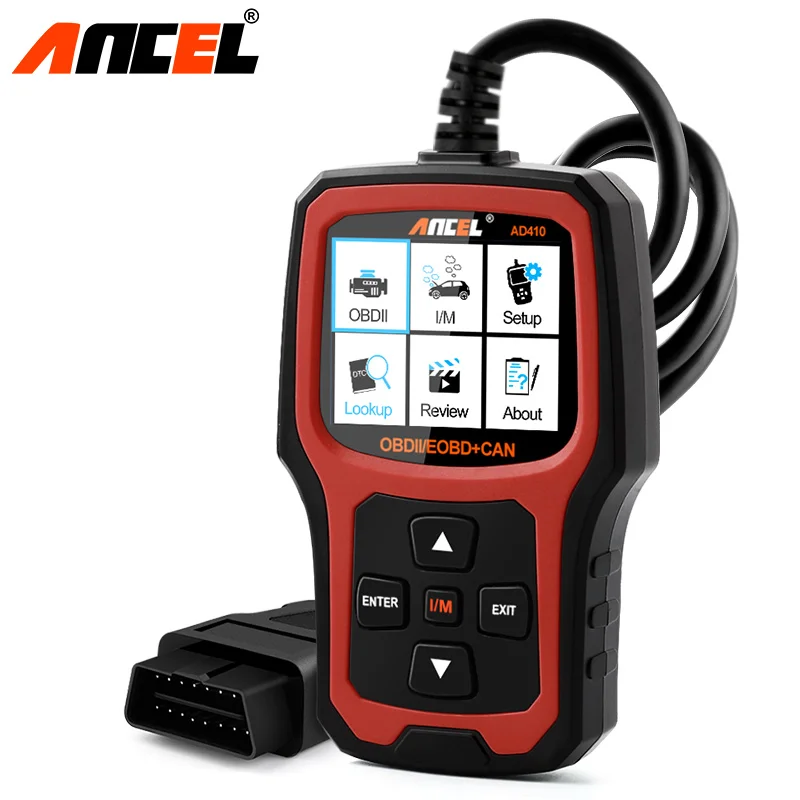 Диагностический сканер ANCEL AD410 Obd2 профессиональный считыватель кодов с