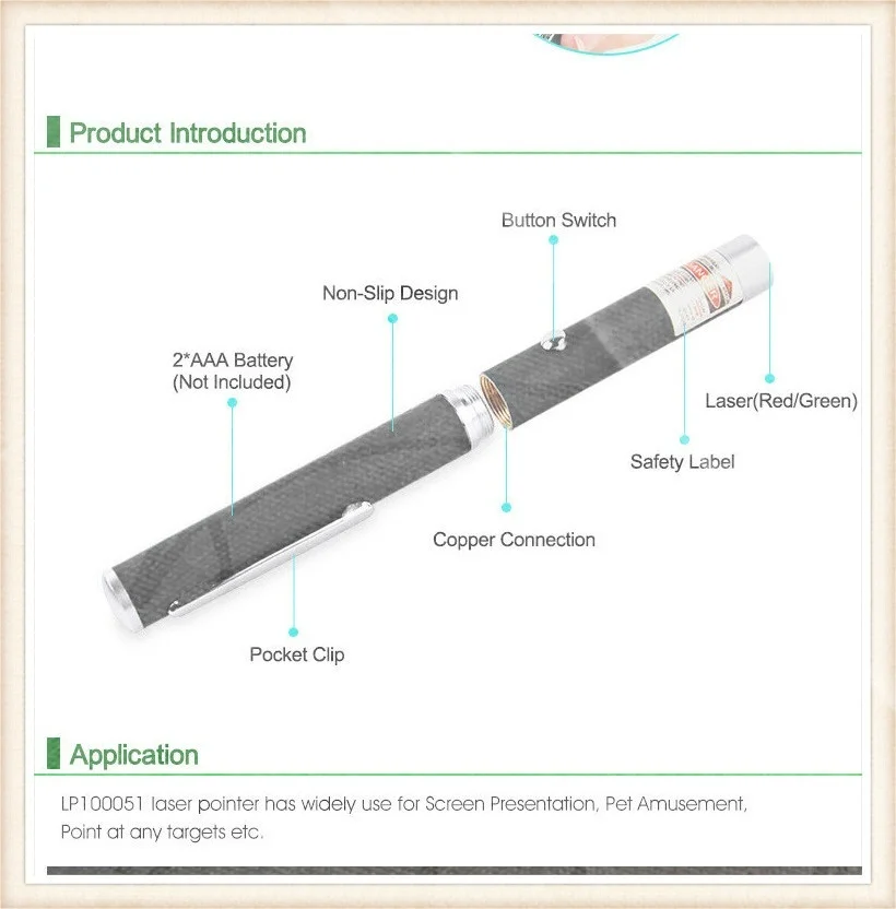 Охотничья винтовка Мощная зеленая лазерная указка ручка высокой мощности