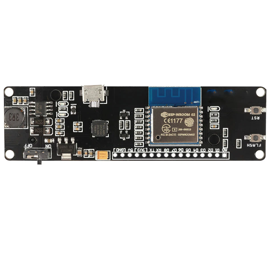 Для Wemos D1 Mini WiFi модуль ESP WROOM 02 материнская плата Встроенная ESP8266 с 18650 слотом