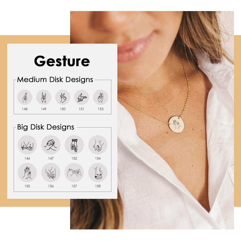 

Женское Ожерелье с индивидуальным узором JUJIE, многослойное ожерелье-чокер из нержавеющей стали 316L