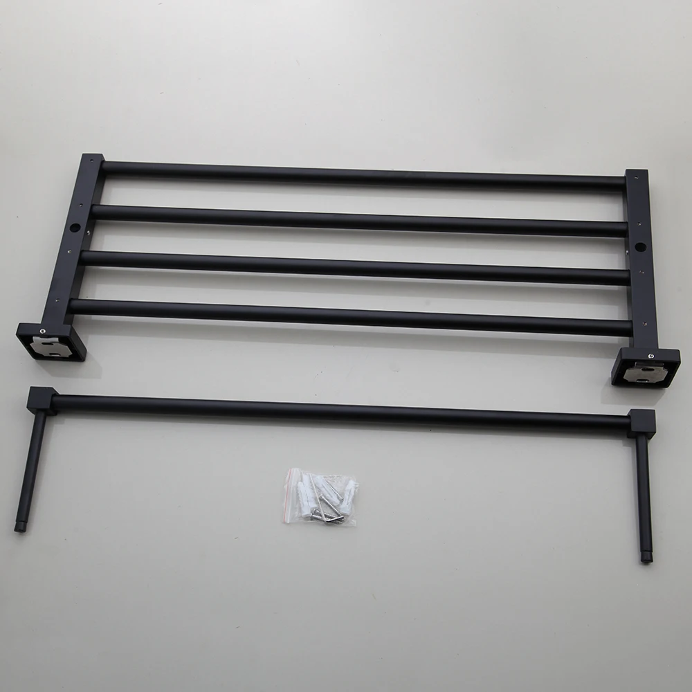 Матовая черная полка KEMAIDI для ванной комнаты полки из нержавеющей стали