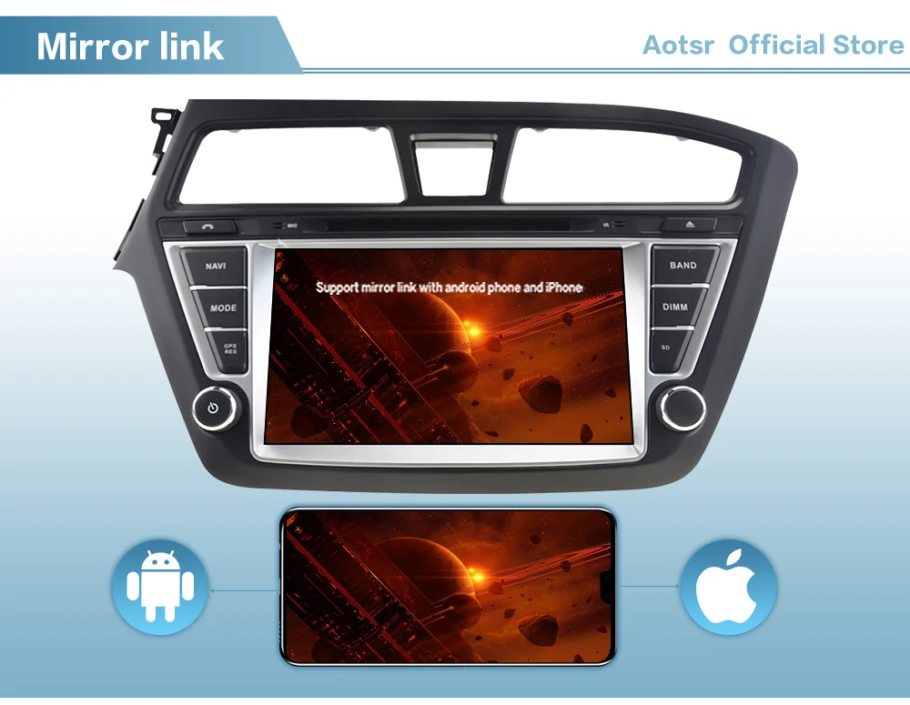 

Android For Hyundai i20 GPS Navigation Radio 2014 2015 2016 - 2018 Car Multimedia Video Player Screen Auto Stereo Headunit HD