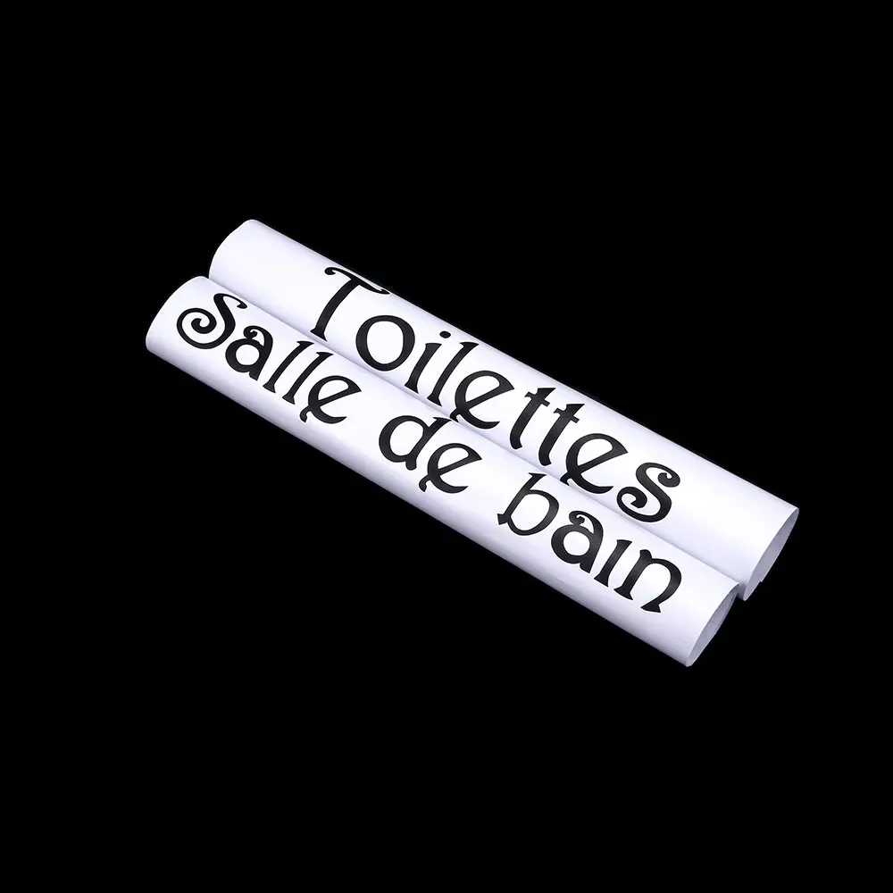 

Porte Salle de bain et Toilettes Wall Sticker French Bathroom Toilet Door Mural Decals WC Door Wall Sticker Home Decor