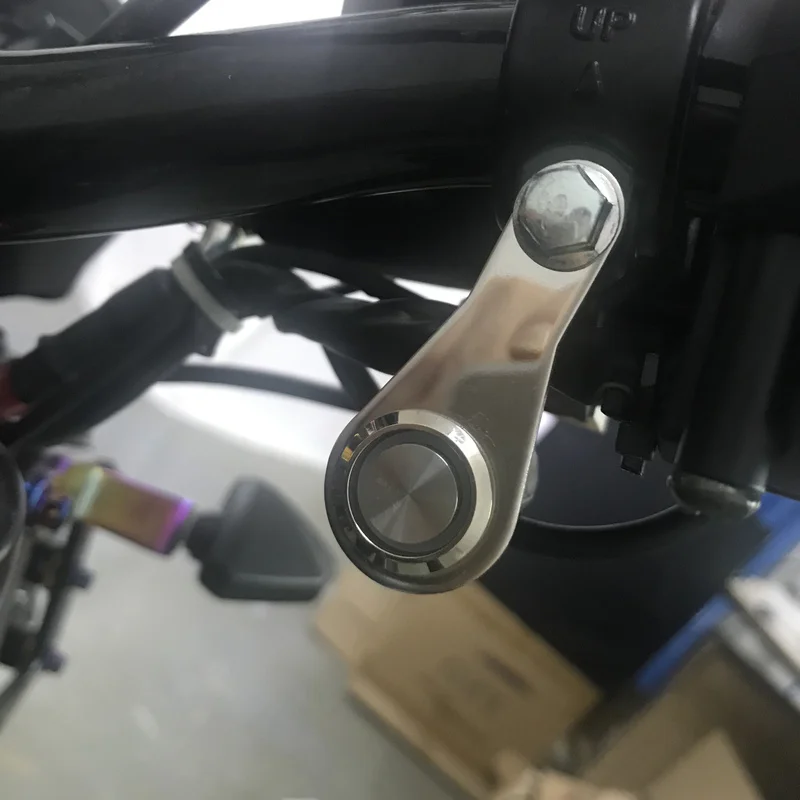 

Universal Motorcycle Flashing Switch Stainless Steel LED Light Switch ON OFF Button Handlebar Mount Waterproof Fog Light
