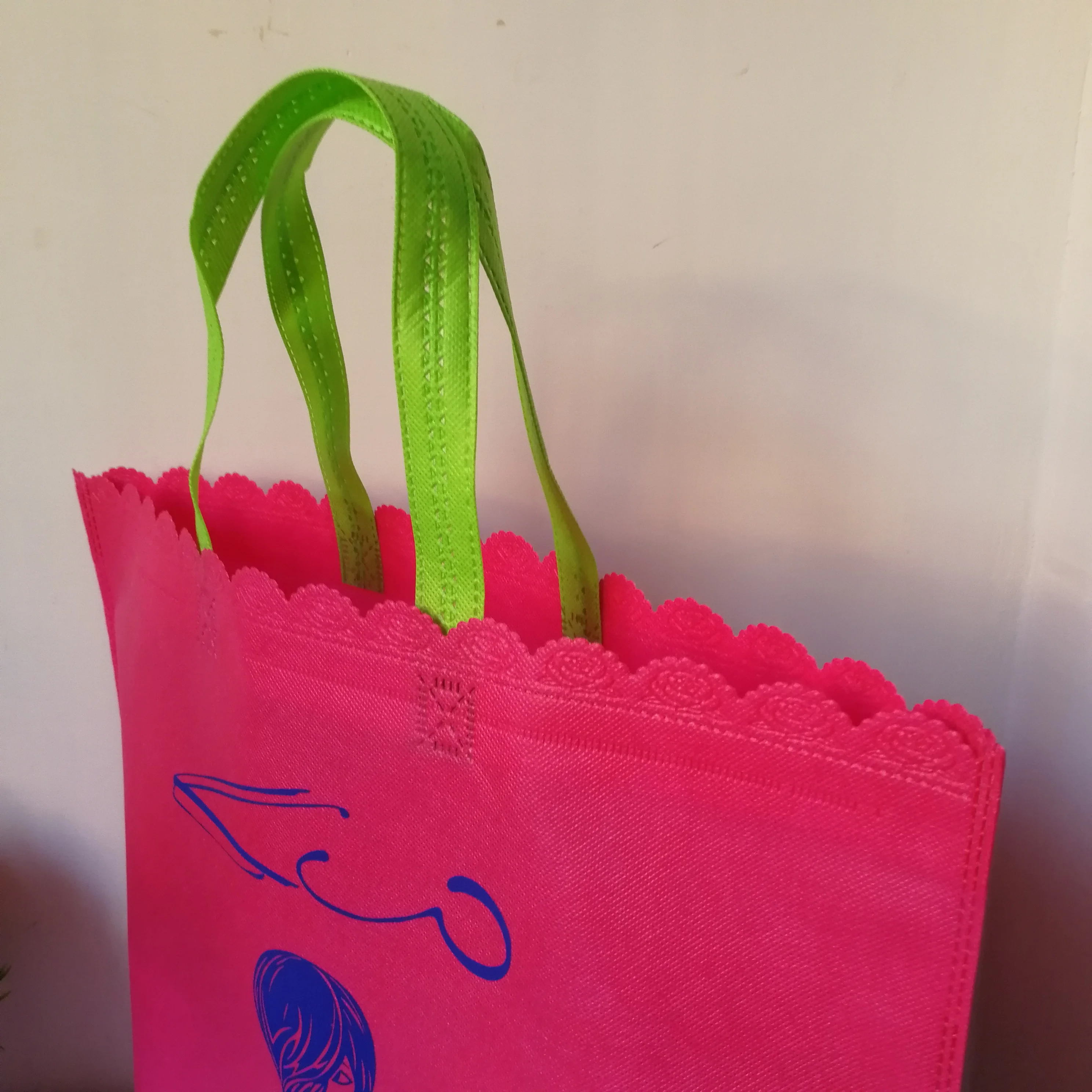 Оптовая продажа 500 шт./лот новая печать на заказ Нетканая сумка для покупок